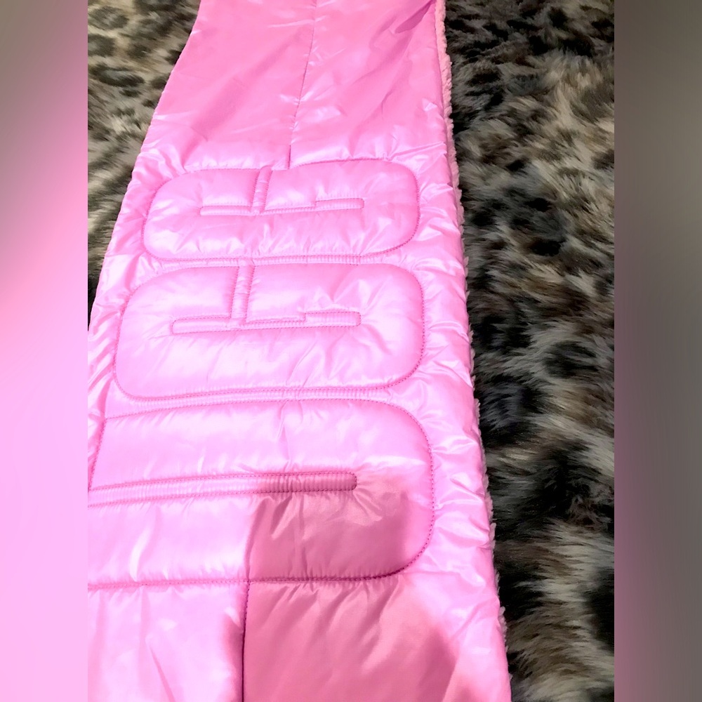 Ugg Sherpa puffer scarf pink new with tag
